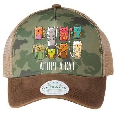 Adopt A Cat Shirts Cat Rescue Cat Adoption Legacy Tie Dye Trucker Hat