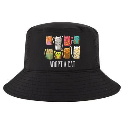 Adopt A Cat Shirts Cat Rescue Cat Adoption Cool Comfort Performance Bucket Hat