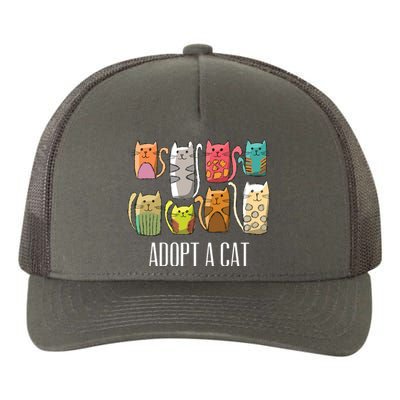 Adopt A Cat Shirts Cat Rescue Cat Adoption Yupoong Adult 5-Panel Trucker Hat