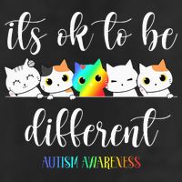 Autism Awareness Cat Its Ok To Be Different Autistic Cool Comfort Performance Bucket Hat