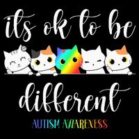 Autism Awareness Cat Its Ok To Be Different Autistic Impact Tech Backpack
