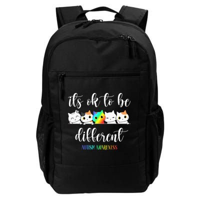 Autism Awareness Cat Its Ok To Be Different Autistic Backpack