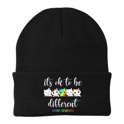 Autism Awareness Cat Its Ok To Be Different Autistic Beanie
