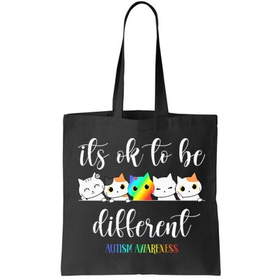 Autism Awareness Cat Its Ok To Be Different Autistic Bag