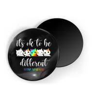 Autism Awareness Cat Its Ok To Be Different Autistic Magnet