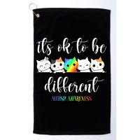 Autism Awareness Cat Its Ok To Be Different Autistic Golf Towel