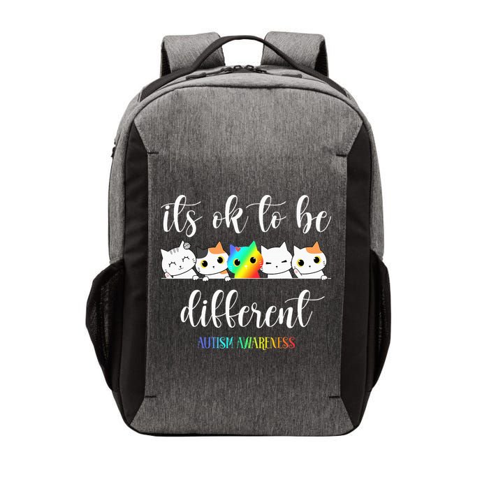 Autism Awareness Cat Its Ok To Be Different Autistic Vector Backpack
