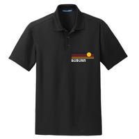 Auburn Alabama Classic Retro Vintage Style Sunset City Dry Zone Grid Polo