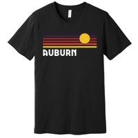 Auburn Alabama Classic Retro Vintage Style Sunset City Premium T-Shirt