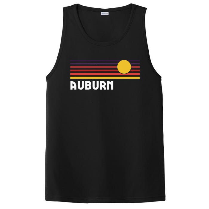 Auburn Alabama Classic Retro Vintage Style Sunset City PosiCharge Competitor Tank