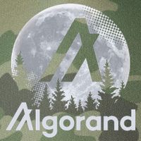 Algorand ALGO Coin Cryptocurrency Wilderness Full Moon Legacy Tie Dye Trucker Hat