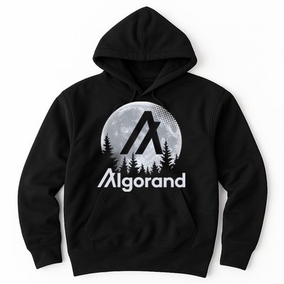 Algorand ALGO Coin Cryptocurrency Wilderness Full Moon Hoodie