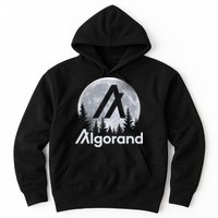Algorand ALGO Coin Cryptocurrency Wilderness Full Moon Hoodie