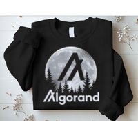 Algorand ALGO Coin Cryptocurrency Wilderness Full Moon Sweatshirt