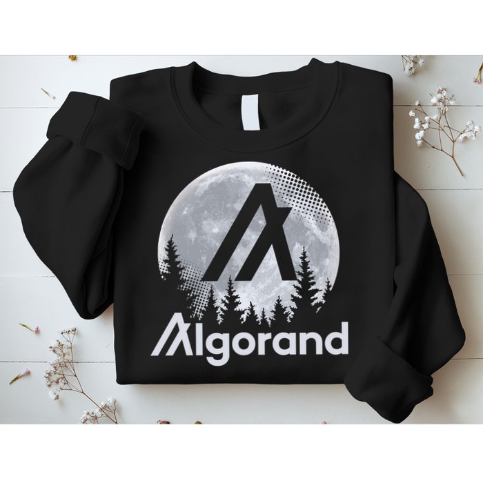 Algorand ALGO Coin Cryptocurrency Wilderness Full Moon Sweatshirt