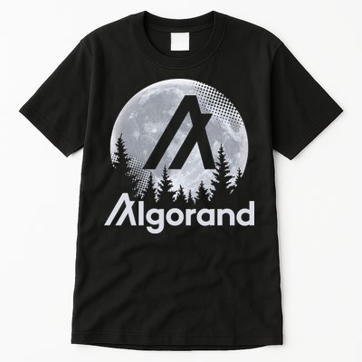 Algorand ALGO Coin Cryptocurrency Wilderness Full Moon Tall T-Shirt