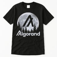Algorand ALGO Coin Cryptocurrency Wilderness Full Moon Tall T-Shirt