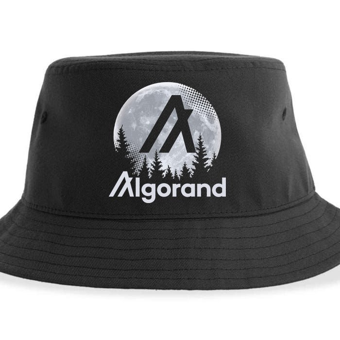 Algorand ALGO Coin Cryptocurrency Wilderness Full Moon Sustainable Bucket Hat