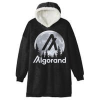 Algorand ALGO Coin Cryptocurrency Wilderness Full Moon Hooded Wearable Blanket