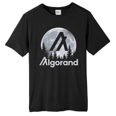 Algorand ALGO Coin Cryptocurrency Wilderness Full Moon Tall Fusion ChromaSoft Performance T-Shirt