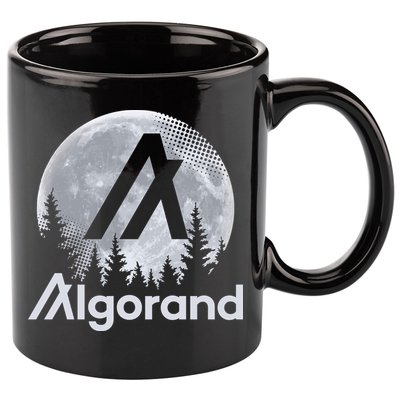 Algorand ALGO Coin Cryptocurrency Wilderness Full Moon 11oz C Handle Ceramic Mug