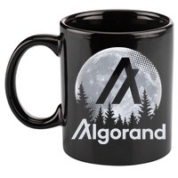 Algorand ALGO Coin Cryptocurrency Wilderness Full Moon 11oz C Handle Ceramic Mug