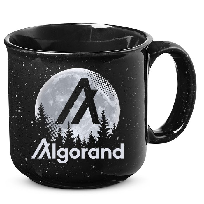 Algorand ALGO Coin Cryptocurrency Wilderness Full Moon 15oz Campfire Ceramic Mug