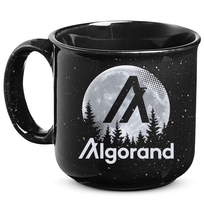 Algorand ALGO Coin Cryptocurrency Wilderness Full Moon 15oz Campfire Ceramic Mug