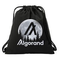 Algorand ALGO Coin Cryptocurrency Wilderness Full Moon Drawstring Bag
