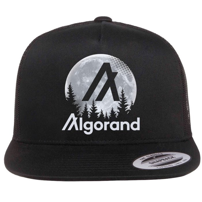 Algorand ALGO Coin Cryptocurrency Wilderness Full Moon Flatbill Hat