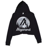 Algorand ALGO Coin Cryptocurrency Wilderness Full Moon Crop Fleece Hoodie