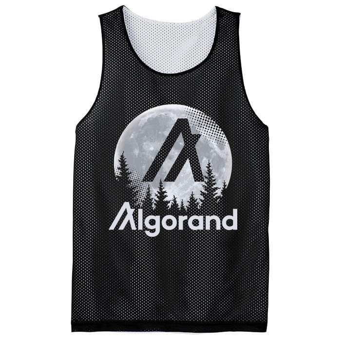 Algorand ALGO Coin Cryptocurrency Wilderness Full Moon Mesh Reversible Basketball Jersey Tank