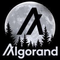 Algorand ALGO Coin Cryptocurrency Wilderness Full Moon Premium T-Shirt