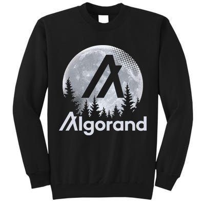 Algorand ALGO Coin Cryptocurrency Wilderness Full Moon Tall Sweatshirt