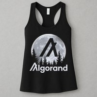 Algorand ALGO Coin Cryptocurrency Wilderness Full Moon Womens Tank Top