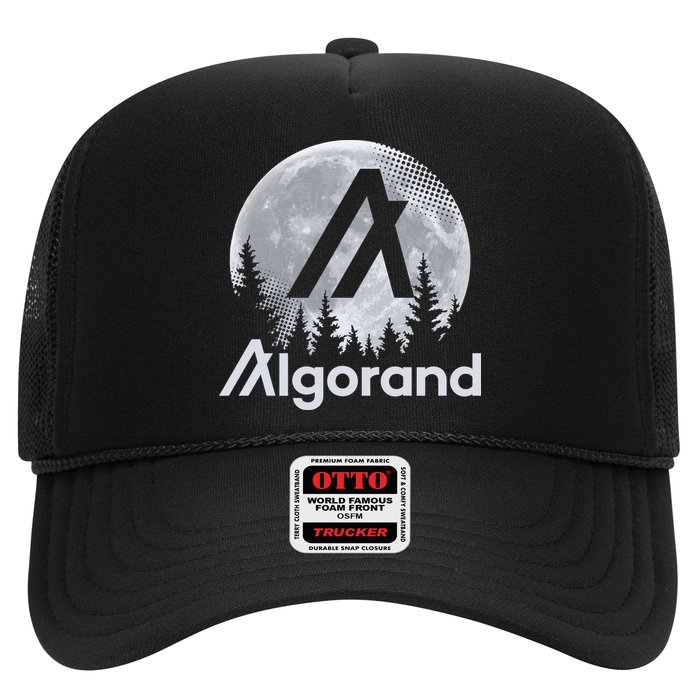 Algorand ALGO Coin Cryptocurrency Wilderness Full Moon Trucker Hat