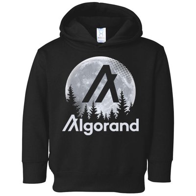 Algorand ALGO Coin Cryptocurrency Wilderness Full Moon Toddler Hoodie