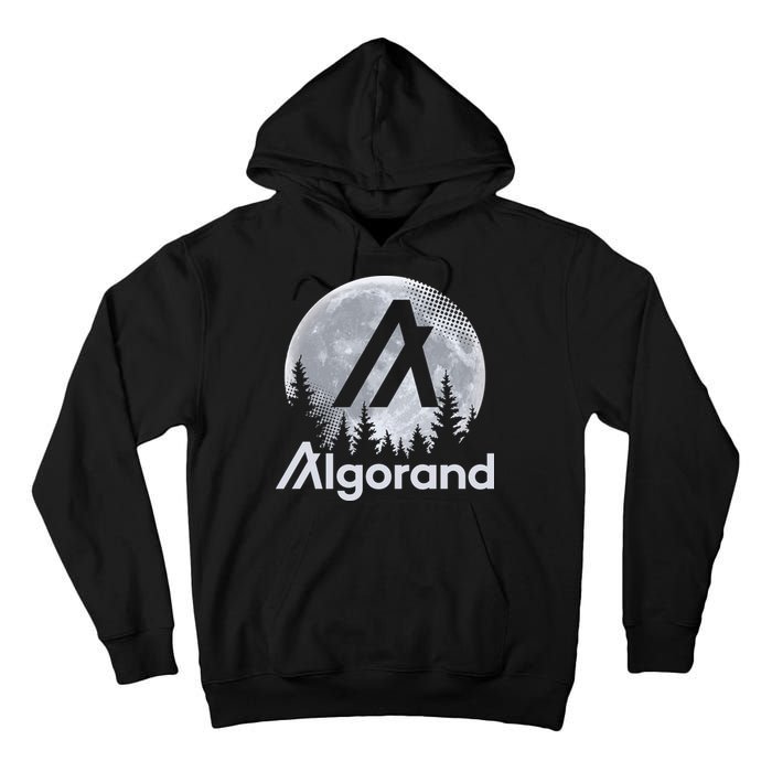 Algorand ALGO Coin Cryptocurrency Wilderness Full Moon Tall Hoodie