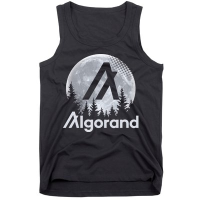 Algorand ALGO Coin Cryptocurrency Wilderness Full Moon Tank Top