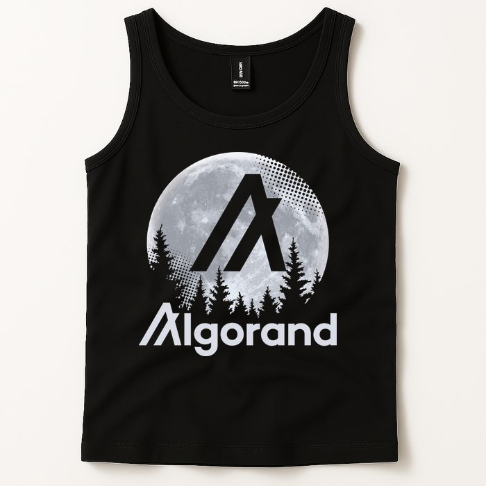Algorand ALGO Coin Cryptocurrency Wilderness Full Moon Tank Top