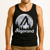 Algorand ALGO Coin Cryptocurrency Wilderness Full Moon Tank Top