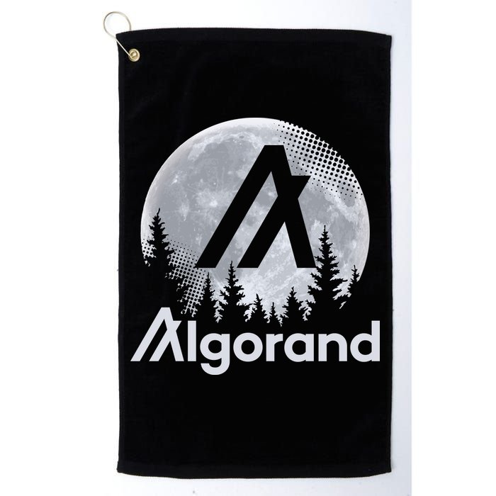 Algorand ALGO Coin Cryptocurrency Wilderness Full Moon Golf Towel