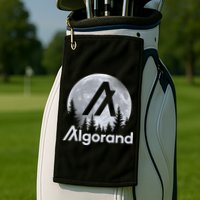 Algorand ALGO Coin Cryptocurrency Wilderness Full Moon Golf Towel