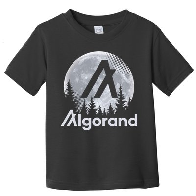 Algorand ALGO Coin Cryptocurrency Wilderness Full Moon Toddler T-Shirt