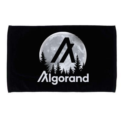Algorand ALGO Coin Cryptocurrency Wilderness Full Moon Microfiber Hand Towel