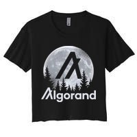 Algorand ALGO Coin Cryptocurrency Wilderness Full Moon Crop Top