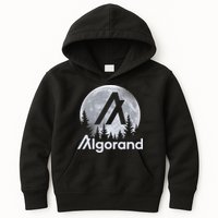 Algorand ALGO Coin Cryptocurrency Wilderness Full Moon Kids Hoodie