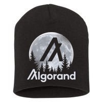 Algorand ALGO Coin Cryptocurrency Wilderness Full Moon Short Acrylic Beanie