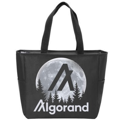 Algorand ALGO Coin Cryptocurrency Wilderness Full Moon Zip Tote Bag