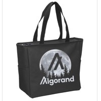 Algorand ALGO Coin Cryptocurrency Wilderness Full Moon Zip Tote Bag